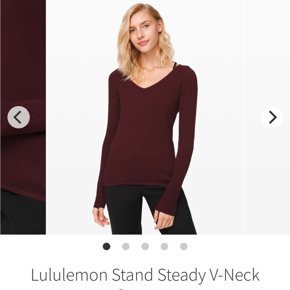 Lululemon Stand Steady V-Neck Sweater - Picture 6 of 9